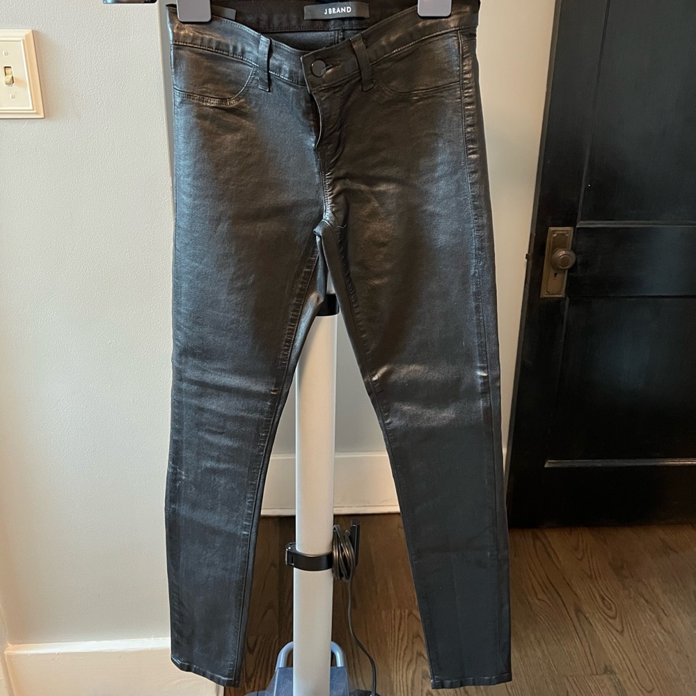 J. Brand Coated Skinny Jeans